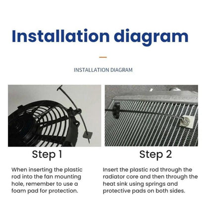 3sets Car Modification Universal Radiator Fan Installation Accessories