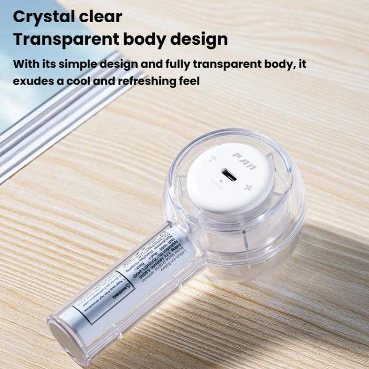 Mini Turbo Convenient USB Dazzling Colorful Light Handheld Fan, F22