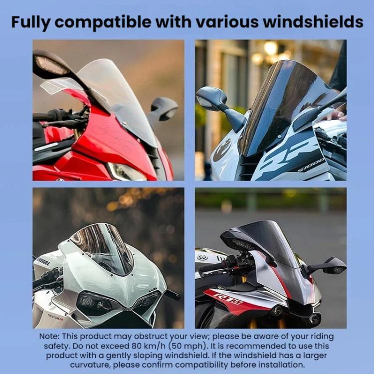 Flymile Camera Motorcycle Windshield Bracket Mounting Clip