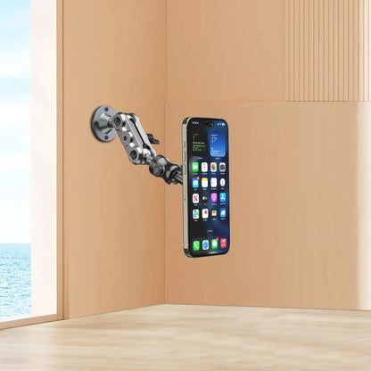 Metal Car Wall-Mounted Center Console Phone Holder, Magnetic Head
