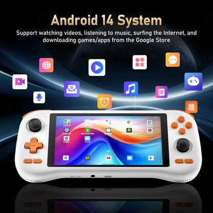 K56 Retro Game Console With 5.5-Inch Touchscreen Android 14 OS, ES-DE Frontend For Faster Gameplay, Without Game Card, 6+128G