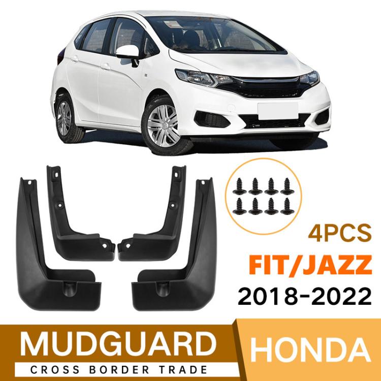 For Homda Fit Jazz 2018-2020 4pcs Car Soft Mud Flaps, For Homda Fit Jazz 2018-2020