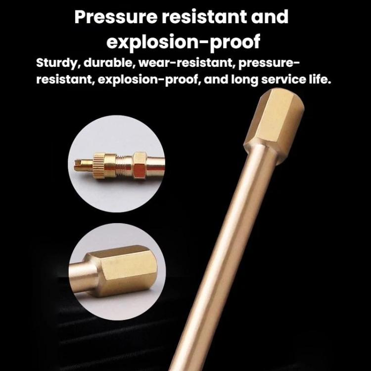 Valve Extender For Balance Scooter & Bicycle Pure Copper Inflation Nozzle For Tubeless Tires, 10.87cm