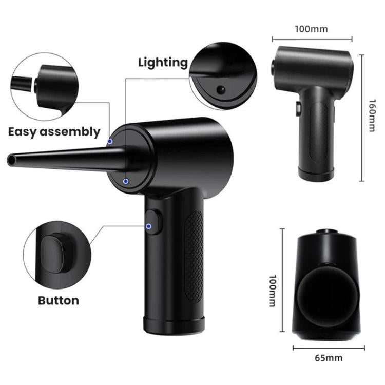 Souffleur de poussière portable rechargeable par USB pour clavier et boîtier d'ordinateur, 2000mAh x 3, 2000mAh x 2