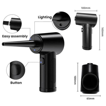 Souffleur de poussière portable rechargeable par USB pour clavier et boîtier d'ordinateur, 2000mAh x 3, 2000mAh x 2