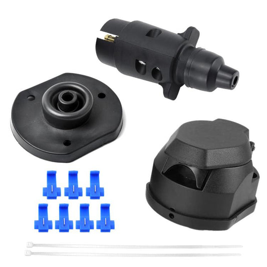 Kit de prise automobile étanche 7 broches en nylon 12 V, norme européenne