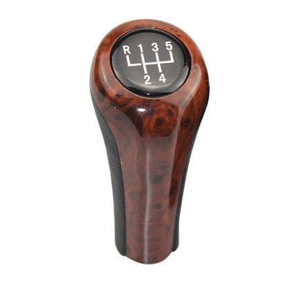 FCXN-A11 For BMW Car Wood Grain Gear Shift Knob Gear Lever Accessories, 5 Speed, 6 Speed