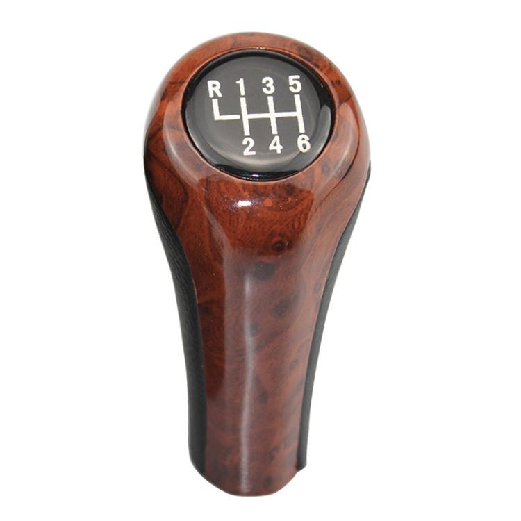 FCXN-A11 For BMW Car Wood Grain Gear Shift Knob Gear Lever Accessories, 5 Speed, 6 Speed