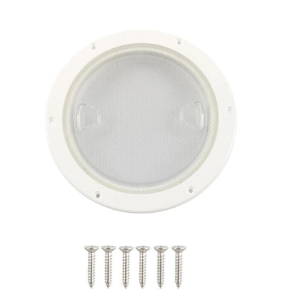 Yacht/Marine Nylon Round Transparent Deck Cover, 4 inch, 6 inch, 8 inch, 4 inch With Screws, 6 inch With Screws, 8 inch With Screws