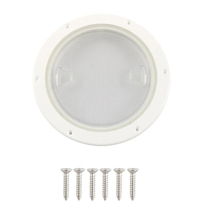Yacht/Marine Nylon Round Transparent Deck Cover, 4 inch, 6 inch, 8 inch, 4 inch With Screws, 6 inch With Screws, 8 inch With Screws