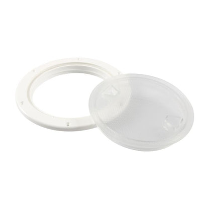 Yacht/Marine Nylon Round Transparent Deck Cover, 4 inch, 6 inch, 8 inch, 4 inch With Screws, 6 inch With Screws, 8 inch With Screws
