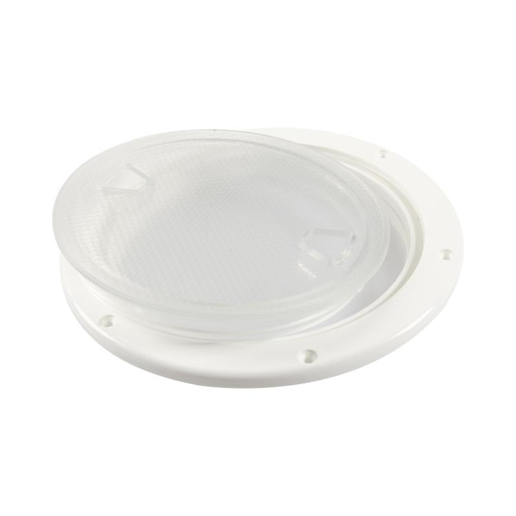 Yacht/Marine Nylon Round Transparent Deck Cover, 4 inch, 6 inch, 8 inch, 4 inch With Screws, 6 inch With Screws, 8 inch With Screws