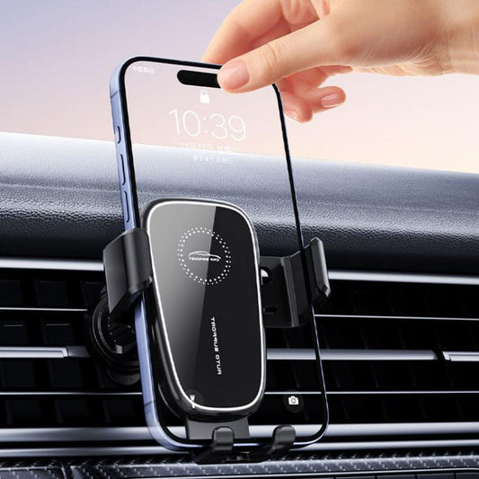 Soporte de teléfono para ventilación de coche M7 con clip trasero anticaídas, M7