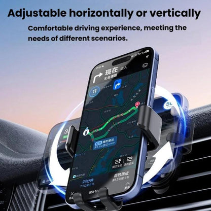Support Téléphone Voiture M7 pour Grille d'Aération à Gravité avec Clip Anti-Chute, M7