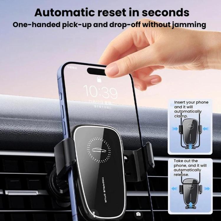 Support Téléphone Voiture M7 pour Grille d'Aération à Gravité avec Clip Anti-Chute, M7