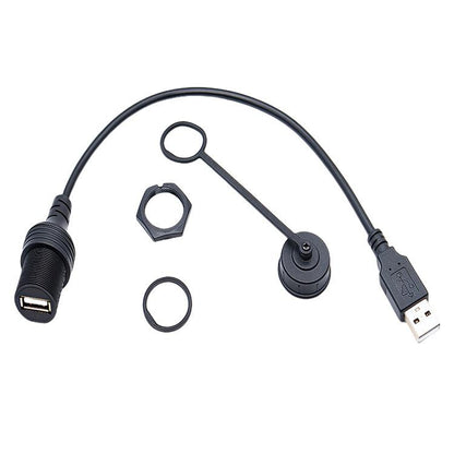 AMAF-Datenladekabel, USB3.0, USB2.0, 1 m, für Armaturenbrettverlängerung, Auto, Boot, Yacht, Stecker auf Buchse