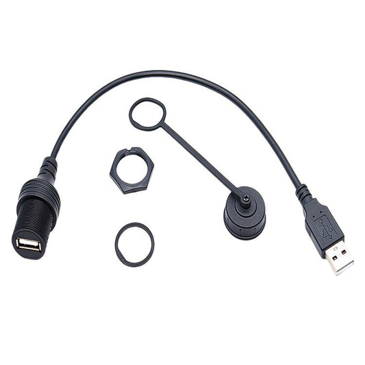 Male To Female 1m Car Boat Yacht Dashboard Extension AMAF Data Charging Connection Cable, USB3.0, USB2.0