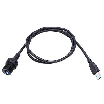 AMAF-Datenladekabel, USB3.0, USB2.0, 1 m, für Armaturenbrettverlängerung, Auto, Boot, Yacht, Stecker auf Buchse