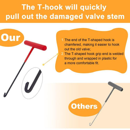 4pcs /Set Valve Stem Installation Removal Tire Repair Tools, A10388-01, A10388-02, A10388-03, A10388-05