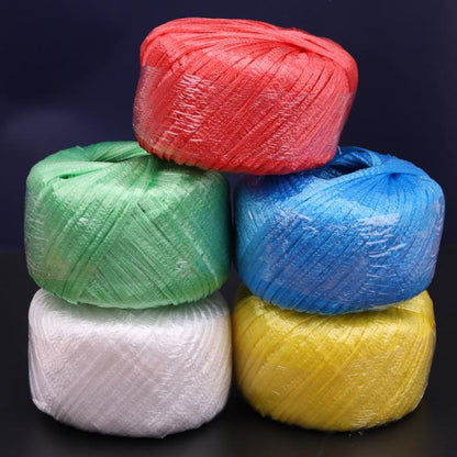 Nylon Binding Rope Tear Film Packing Rope, Large Roll White, Large Roll Red, Large Roll Yellow, Large Roll Blue, Large Roll Green, White, Red, Yellow, Blue, Green