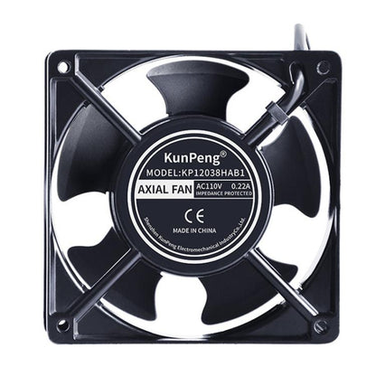 Ventilateur de refroidissement AC KunPeng 23W 12cm à roulement à billes pour humidificateur industriel, 110V, 220V, 380V