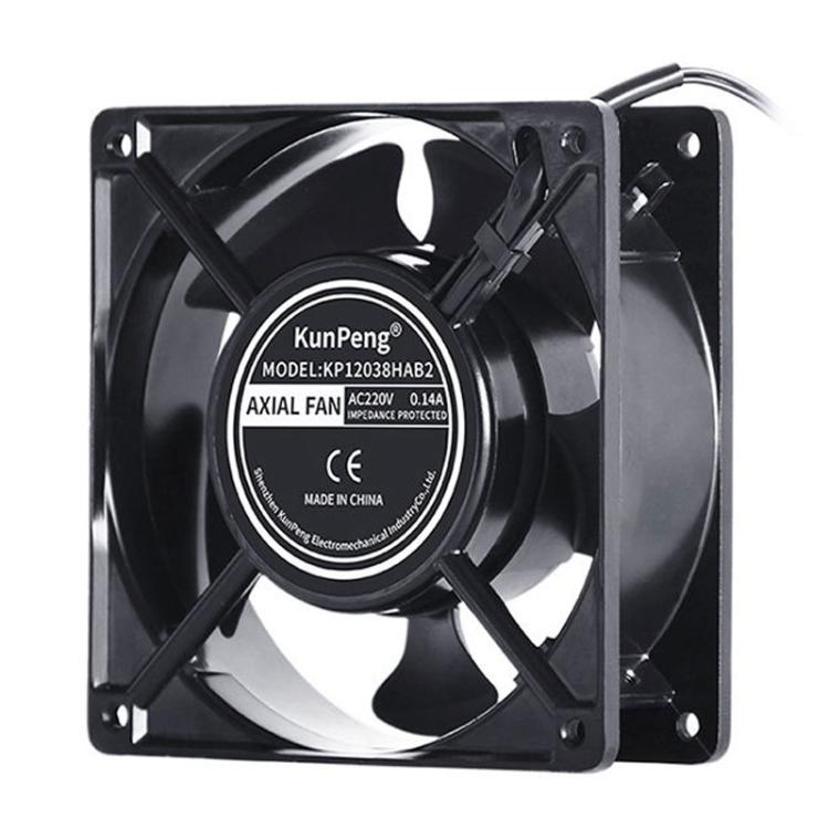 Ventilateur de refroidissement AC KunPeng 23W 12cm à roulement à billes pour humidificateur industriel, 110V, 220V, 380V