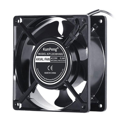 Ventilateur de refroidissement AC KunPeng 23W 12cm à roulement à billes pour humidificateur industriel, 110V, 220V, 380V