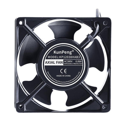 Ventilateur de refroidissement AC KunPeng 23W 12cm à roulement à billes pour humidificateur industriel, 110V, 220V, 380V