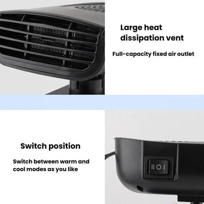 150W Universal Multi-Functional Car Heater Heating & Cooling Dual-Purpose Demisting Fan, 12v, 24v