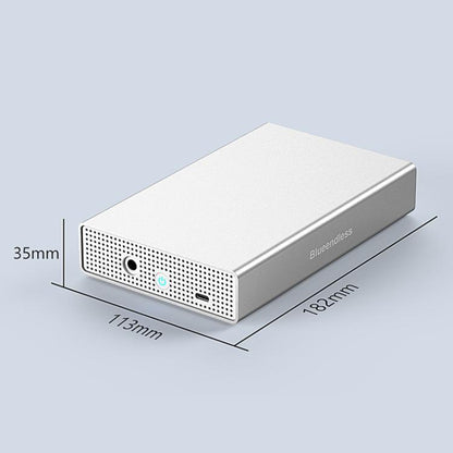 Blueendless U35KS SAS/SATA Mobile Hard Disk Enclosure 2.5/3.5 inch Desktop Laptop Full Metal SSD Enclosure, US Plug, EU Plug, UK Plug, AU Plug