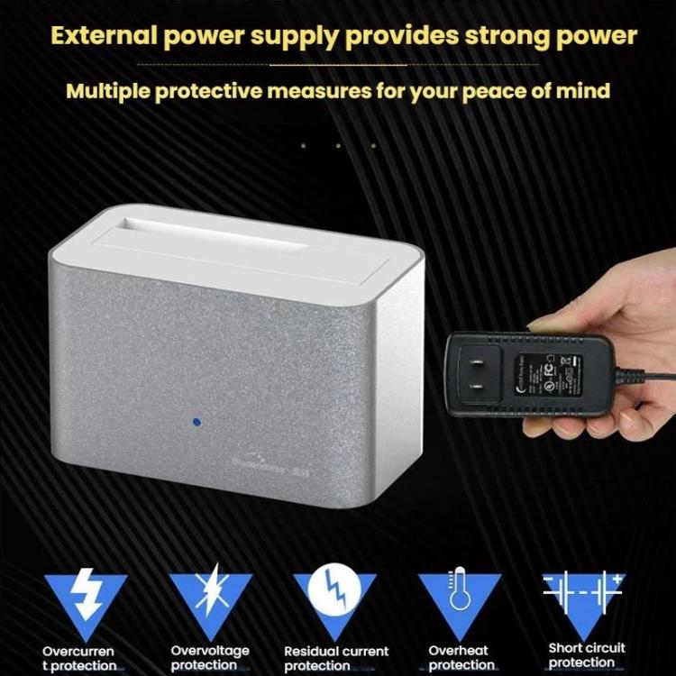 Blueendless HD01 2.5/3.5 Inch Hard Drive Enclosure USB 3.0 Desktop Computer SATA Solid-State/Mechanical External Portable Hard Drive Case, US Plug, EU Plug, UK Plug, AU Plug