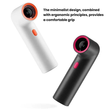 Mini ventilateur portable F21 à tube incurvé à grande vitesse, avec affichage numérique de la puissance