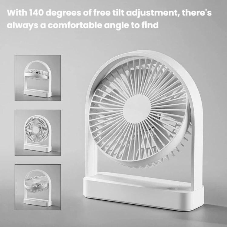 Mini-ventilateur de bureau F3A Slim, ventilateur de bureau USB silencieux pour la maison, ventilateur portable rechargeable