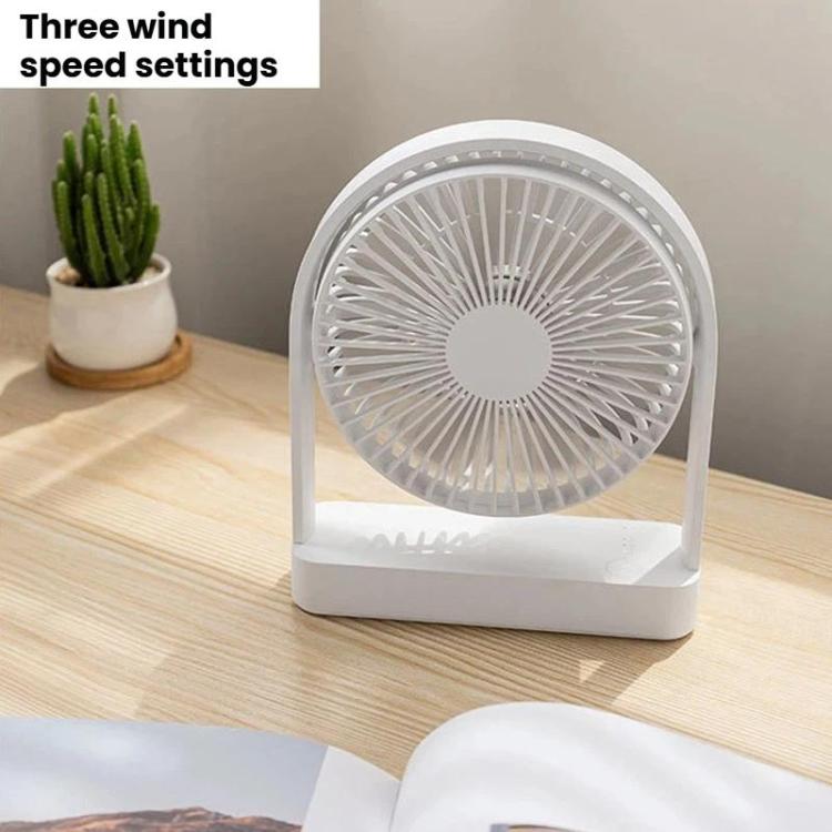 Mini-ventilateur de bureau F3A Slim, ventilateur de bureau USB silencieux pour la maison, ventilateur portable rechargeable