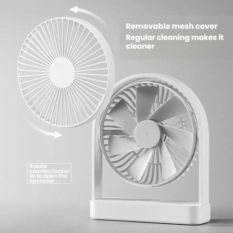 Mini-ventilateur de bureau F3A Slim, ventilateur de bureau USB silencieux pour la maison, ventilateur portable rechargeable