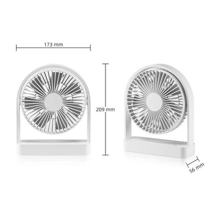 Mini-ventilateur de bureau F3A Slim, ventilateur de bureau USB silencieux pour la maison, ventilateur portable rechargeable