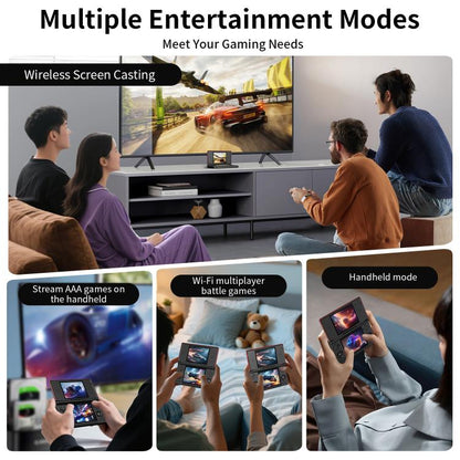 ANBERNIC RG DS Flip Dual-Screen Handheld Game Console 4-Inch IPS Touchscreen AI Gaming Device 3+32G