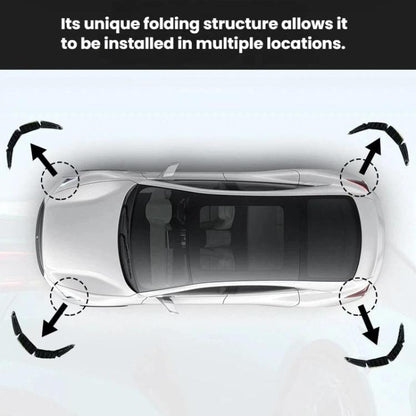 CTU040-1 2pcs Car Bumper Anti-Collision Strip Universal Trunk Anti-Scratch Protective Sticker, CTU040-1