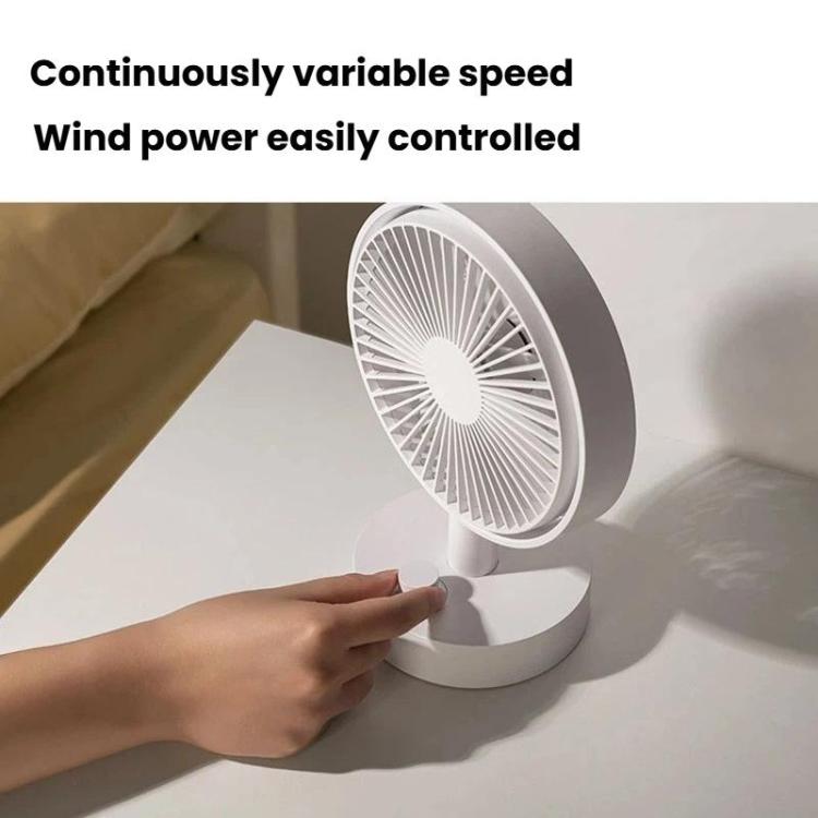 Ventilateur rotatif de bureau multifonctionnel portable pour la maison, la chambre et le bureau, silencieux, chargement USB, Standard F4, Écran F4
