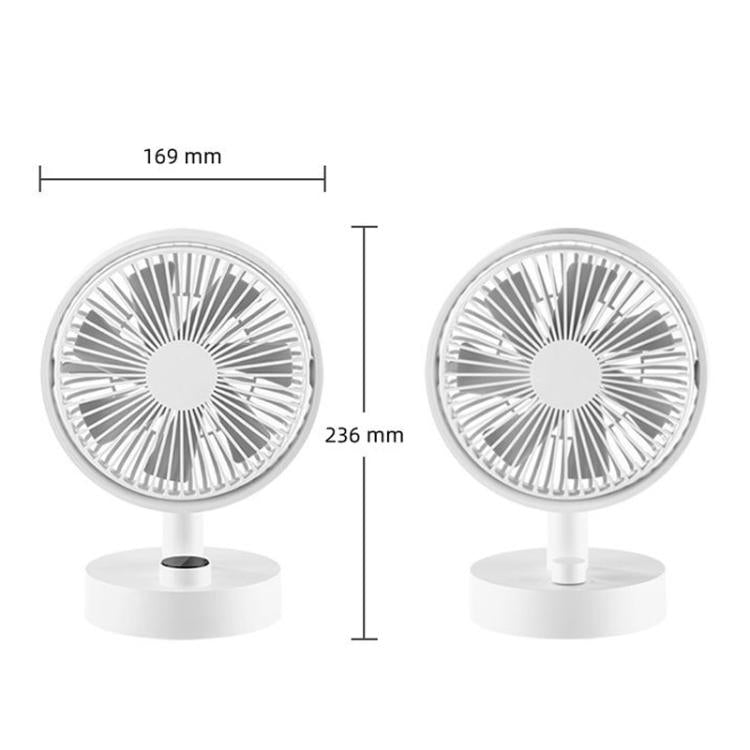 Ventilateur rotatif de bureau multifonctionnel portable pour la maison, la chambre et le bureau, silencieux, chargement USB, Standard F4, Écran F4