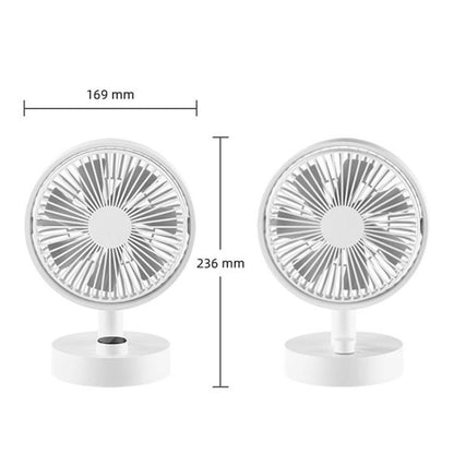 Ventilateur rotatif de bureau multifonctionnel portable pour la maison, la chambre et le bureau, silencieux, chargement USB, Standard F4, Écran F4