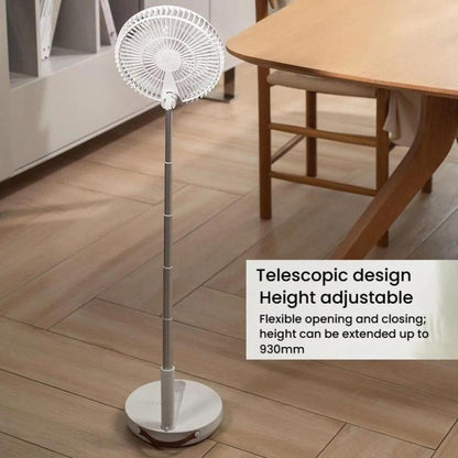 Ventilateur pliant télescopique de bureau F11, mini-ventilateur de bureau portable rechargeable d'extérieur, F11