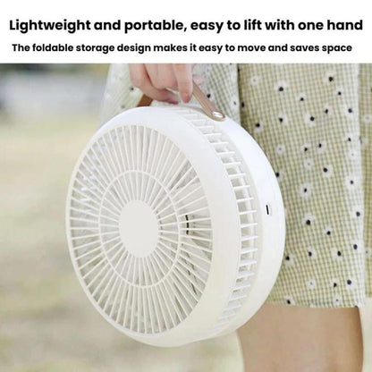 Ventilateur pliant télescopique de bureau F11, mini-ventilateur de bureau portable rechargeable d'extérieur, F11