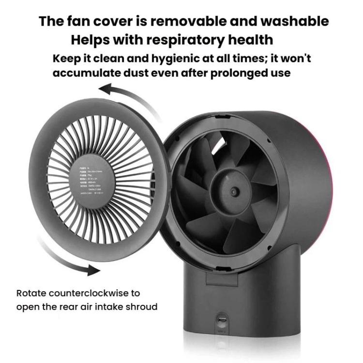 Ventilateur de bureau USB F6 Rechargeable, ventilateur électrique domestique haute puissance, 4000 mAh Standard