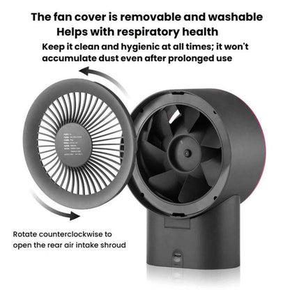 Ventilateur de bureau USB F6 Rechargeable, ventilateur électrique domestique haute puissance, 4000 mAh Standard