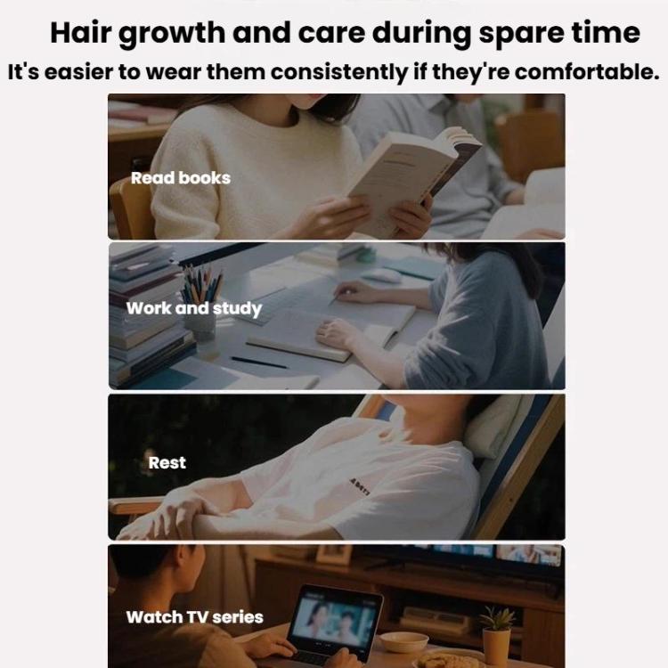 SF-001 660nm Silicone Wireless Remote-Controlled Red Light Hair Growth Device Portable Anti-Hair Loss Hair Care Cap