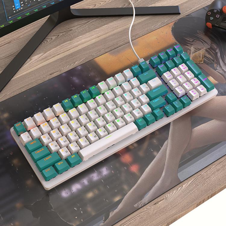 FREE WOLF K3 Russian Mechanical Keyboard 1.5m Wired Gaming Keyboard, Micro-Light Hot-Swap Red Switch, Aqua Green Hot-Swap Blue Switch, Welding Switch Aqua Green Red Switch, Welding Switch Bee Red Switch, Welding Switch Micro-Light Red Switch           ...