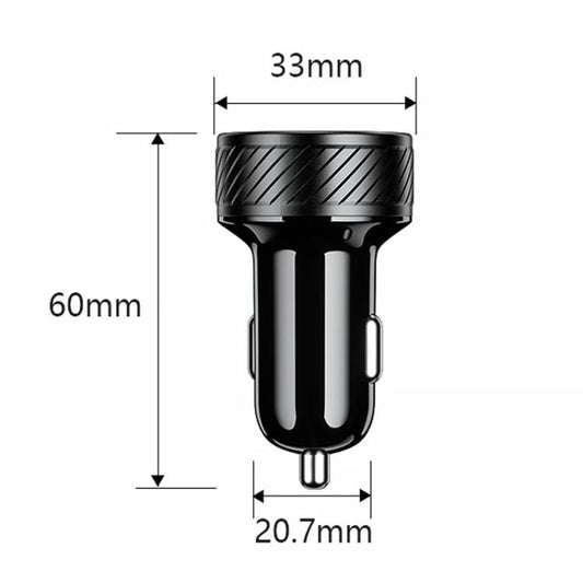 شاحن USB مزود بمؤشر LED ولاعة سجائر للسيارة ومفتاح تشغيل