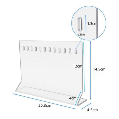 10-Hole Acrylic Fishing Lure Display Stand Lure Accessories Organizer, YX220