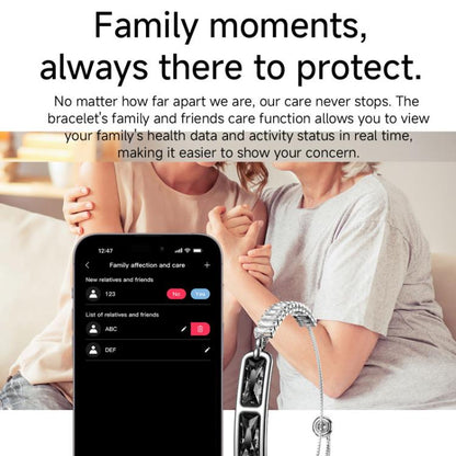 Smart Screenless Bracelet With Heart Rate Monitor Pedometer Sleep Tracker Wristband For Men & Women